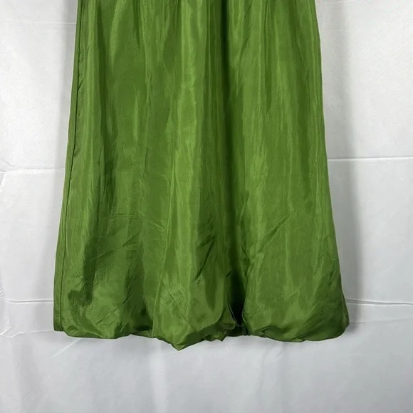 Velvet VTG Dress Babydoll Bubble Hem Forest Fairy Twee Silk Quiet Luxury USA M - Picture 10 of 16